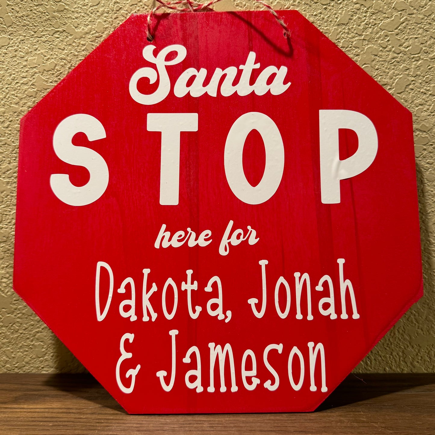 Santa Stop Sign