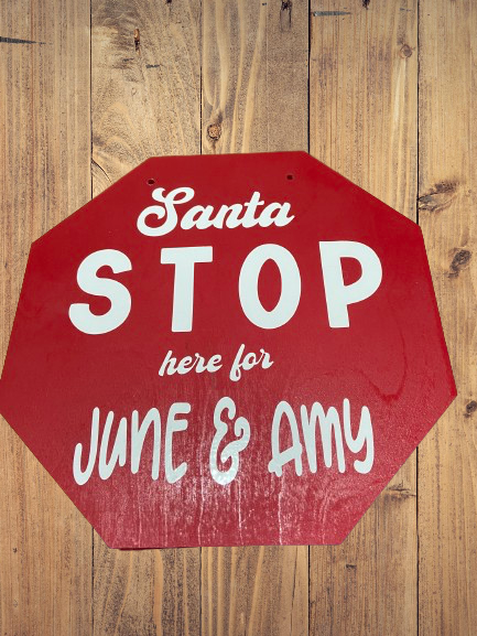 Santa Stop Sign