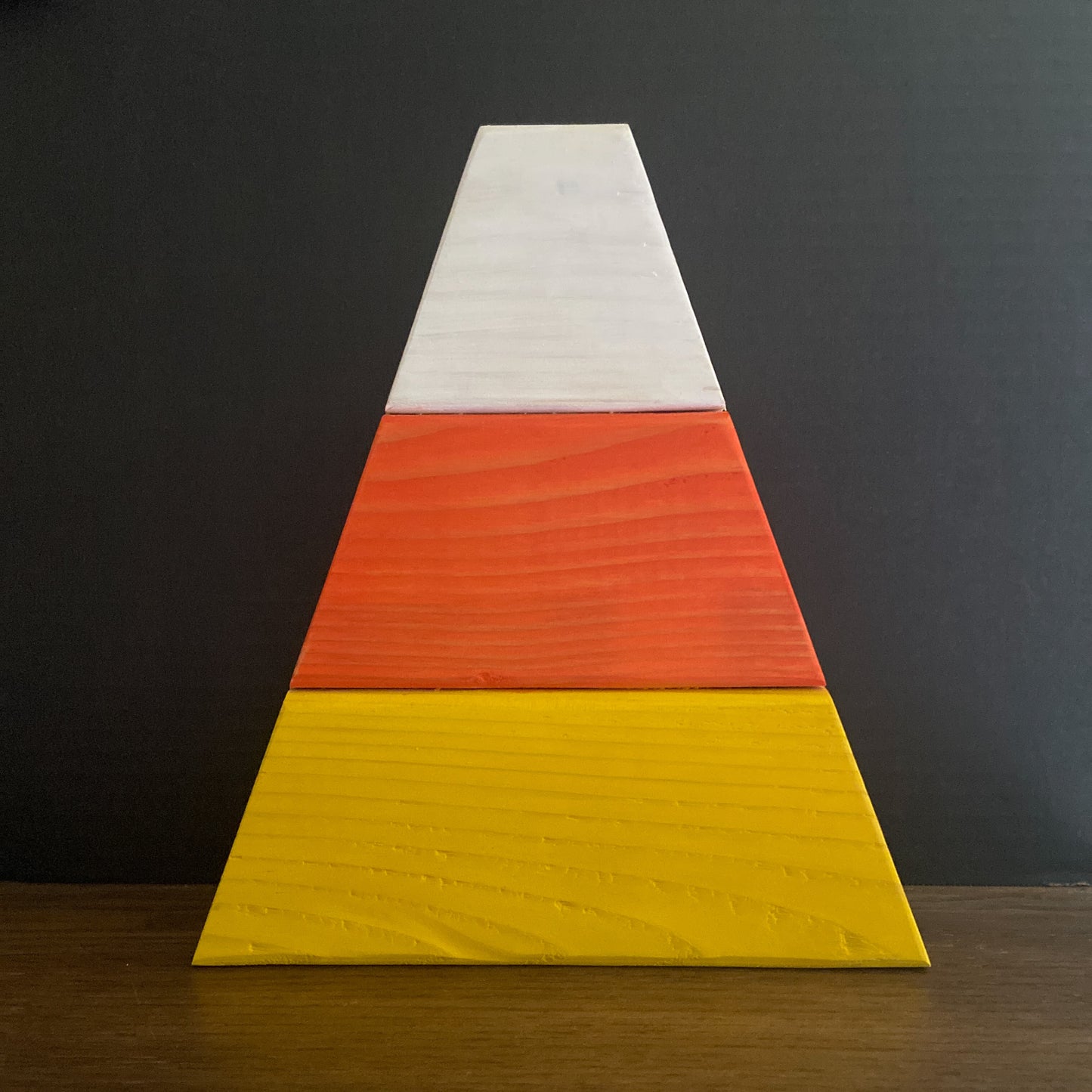 Candy Corn Wood Decoration