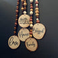 Beaded Tassels - Wood Slice Designs